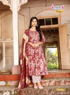 Pushpa Vol 13 By Mystic 9 Rayon Embroidery Work Kurti With Bottom Dupatta Exporters In India